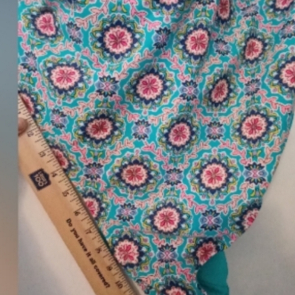 Catalina Blue and Pink Floral One Piece Swimsuit Used But Good Condition - Picture 4 of 8